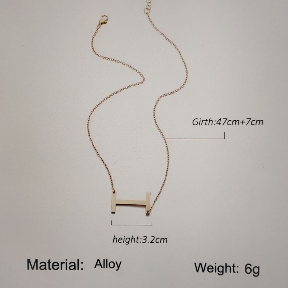 SOLD🎯3/$18🎯 Gold A Initial Necklaces - Picture 3 of 5